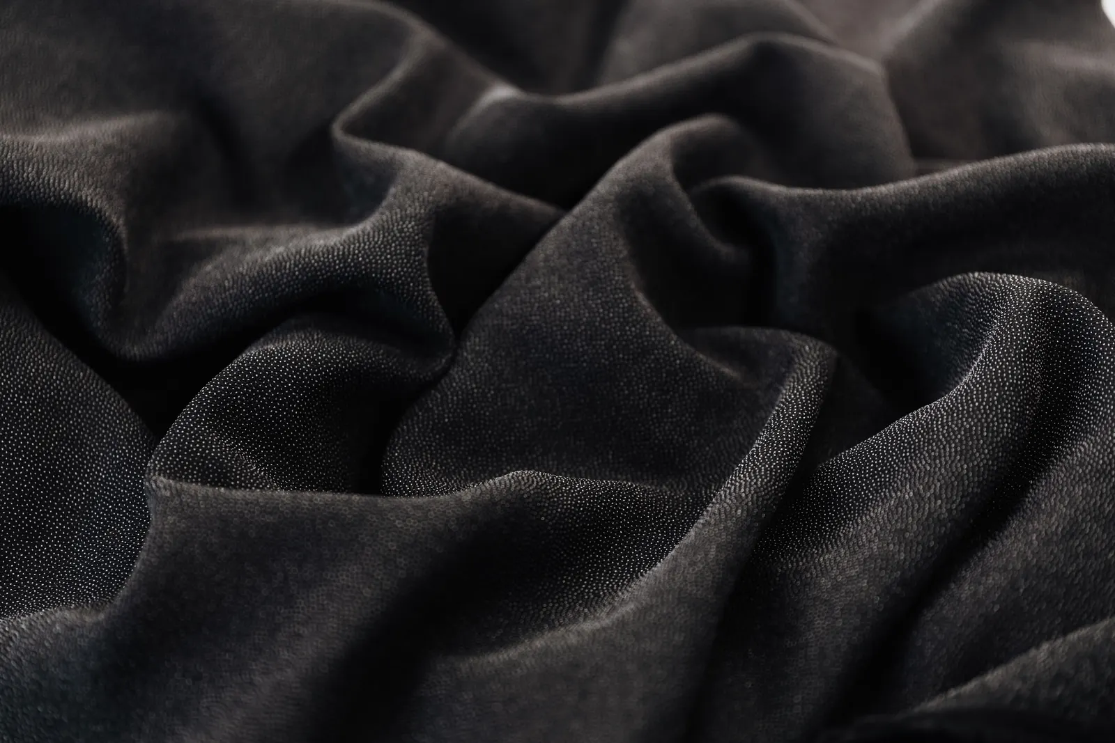 Textura de tejido negro técnico
