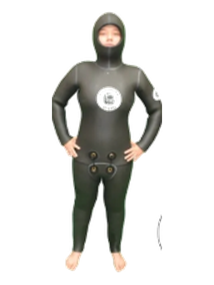 Traje de Buceo Escafandra Mujer Clásico Liso/Liso #3/8 (9 a 11 mm.)