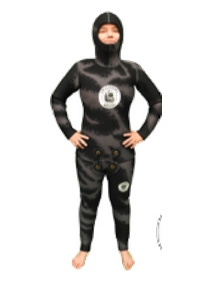 Traje de Buceo Escafandra Mujer Clásico Liso/Nylon #1/4 (6 a 7 mm.)