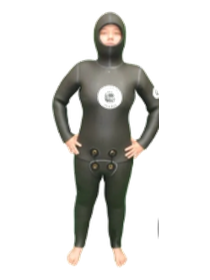Traje de Buceo Escafandra Mujer Clásico Liso/Liso #1/4 (6 a 7 mm.)